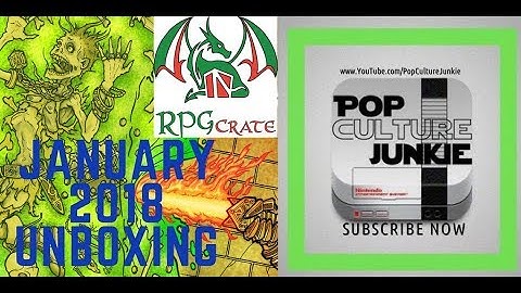 RPG Crate Unboxing January 2018 Subscription Box Review THEME: Dungeons