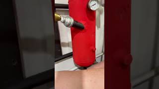 Homemade air line water separator.