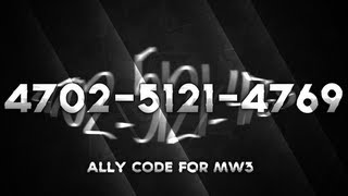 MW3 Wii Ally Code