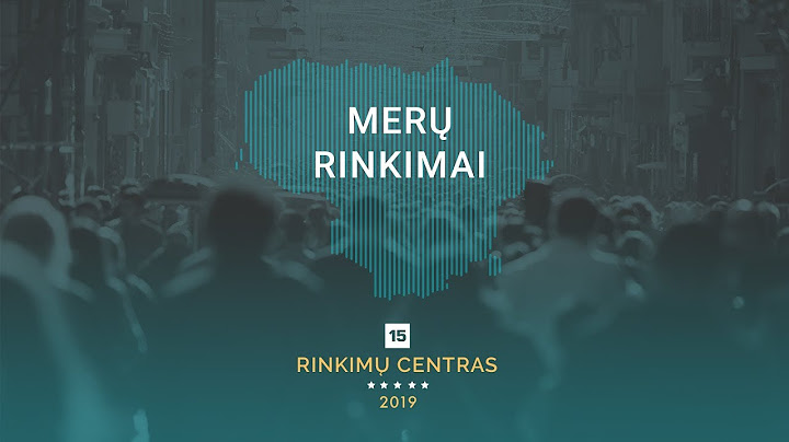 15min studijoje – speciali merų rinkimų transliacija
