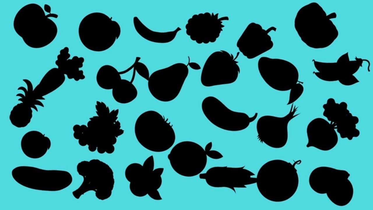 Será fruta, será legume? Descubra frutas e legumes pela sombra! Vídeo de Aprendizagem para Crianças