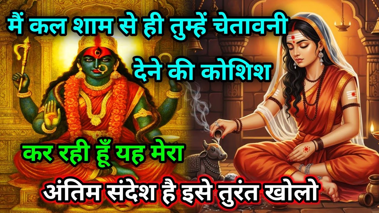 888🕉️Maa kali sandesh🌺मैं कल शाम से ही तुम्हें चेतावनी देने की कोशिश कर रही हूँ यह |#shivshakti
