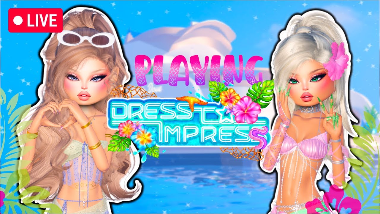 🔴 LIVE playing DRESS TO IMPRESS! Join me!!