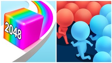 Jelly Run 2048 VS Count Master 3D - Satisfying ASMR Gameplay, All Level