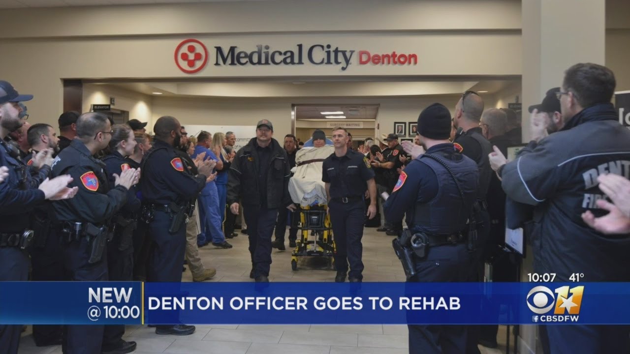 Denton Officer Shot In Line Of Duty Headed To Rehab Center