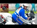 Female Motorcycle Police Champion Riding Honda CB1300P | Mastery! World's Best? | NO AI | OPTICAL 4K