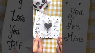 Cute Pop Up Card For BFF 🍋‍🟩🍫🍫 Handmade Love Card For BFF.