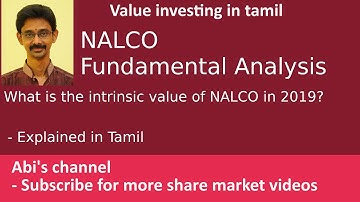 NALCO Fundamental Analysis | What is the intrinsic value in 2019?| Explained in Tamil