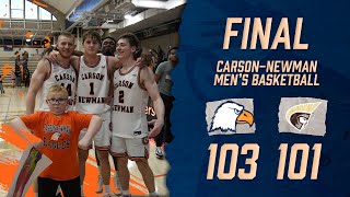 Carson-Newman Men's Basketball Rewind 2023-24: C-N 103, Anderson 101 Full Broadcast Replay 2-17-24