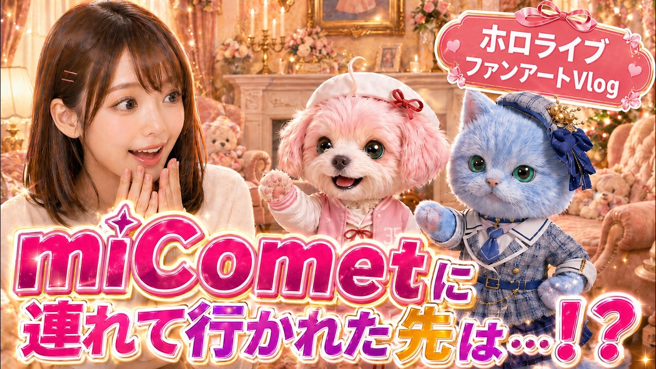 ミコメットに案内された先が、想像以上に夢の空間だった【AIファンアートVlog】MiComet Took Me to a Dreamlike Secret Room 【AI Fan-Art Vlog】