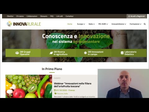 Presentazione del portale innovarurale.it