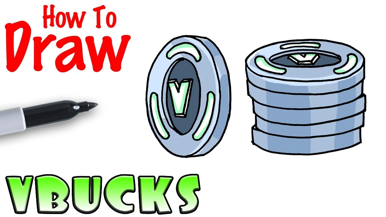 How to Draw V-Bucks | Fortnite - YouTube - 1280 x 720 jpeg 121kB