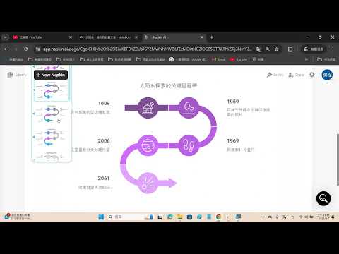 2025040706 NotebookLM,產生的時間軸貼到 Napkin 可以產生漂亮的時間軸