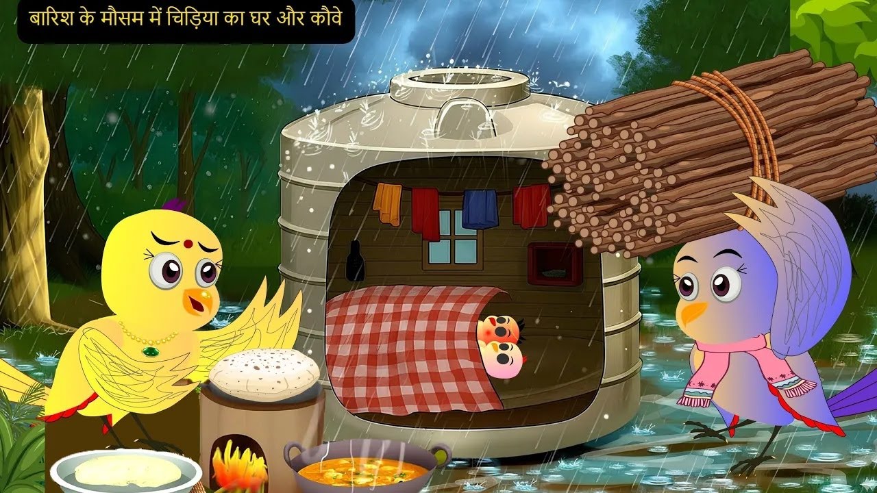 Chidiya Wala Cartoon | कार्टून चिड़िया | NewTuni Achi Cartoon | Hindi Kahani Dekhao | Chichu TV