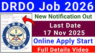 DRDO Nieuwe Werving 2026 // Hoe Solliciteren DRDO Vacature // DRDO Vacature Online Solliciteren