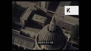 London 1970 London Aerials St Paul's Trafalgar Square Brompton Oratory