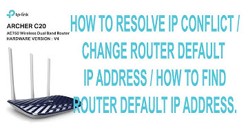 HOW TO RESOLVE IP ADDRESS CONFLICT | CHANGE ROUTER DEFAULT IP ADDRESS | FIND ROUTER IP ADDRESS