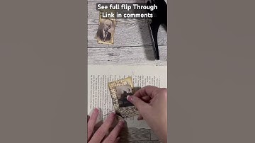 Making Ephemera pocket Tags Vintage photos #antoniomakes #junkjournaling #tags #shorts