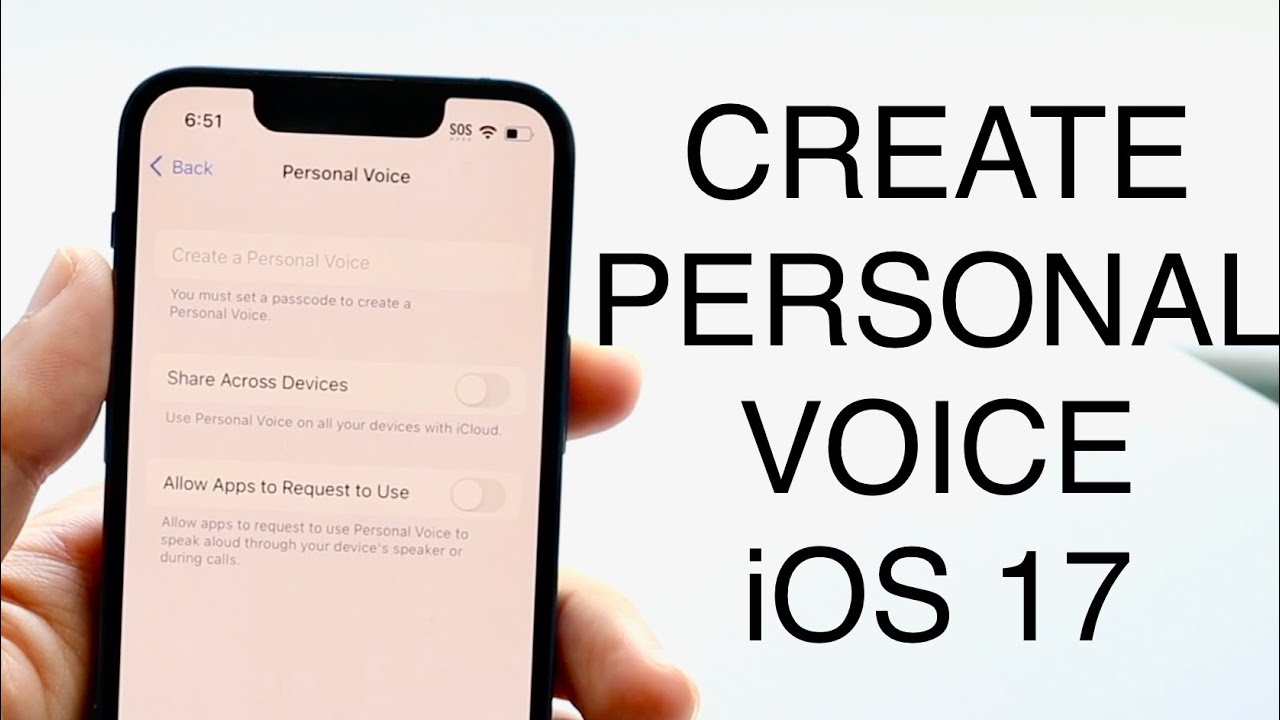 How to use Personal Voice in iOS 17