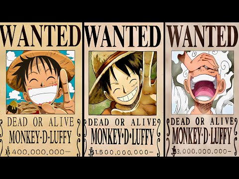 Evolution of Straw Hats Bounties | One Piece