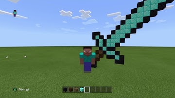 Minecraft how to build a diamond sword statue