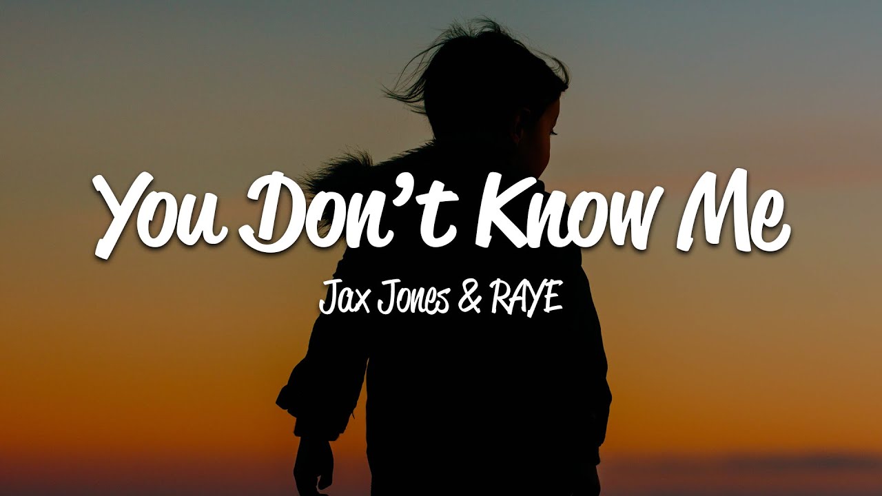 Jax Jones   You Dont Know Me Lyrics ft RAYE