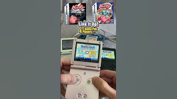 Both GBA Kirby games featured 3 different SINGLE-PAK LINK multiplayer modes - 1 game 4 players