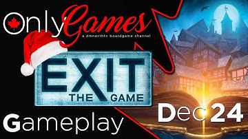 Exit The Game 2022 Advent Calendar: The Hunt For The Golden Book (December 24) Board Game Gameplay