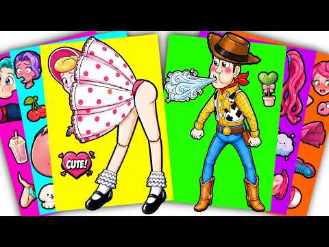 The story of a cold in Toy Story 5 | Sticker Book DIY
