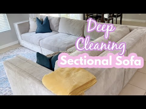 HOW TO CLEAN YOUR SOFA || DEEP CLEANING MY COUCH - YouTube