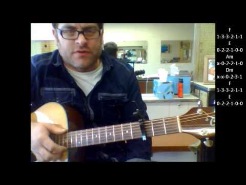 How To Play Sweet Dreams (Are Made Of This) By Eurythmics On Acoustic Guitar
