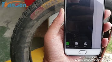 QR code mark on rubber