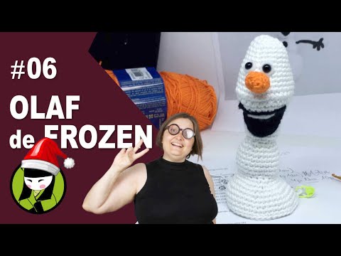 Cuerpo de Olaf a crochet 6 amigurumis de frozen
