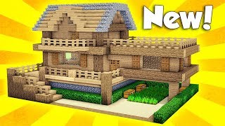 Minecraft: Wooden Survival House Tutorial - How to Build a House in Minecraft / Easy /