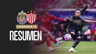 ¡GOLEADA DE CHIVAS FEMENIL! | RESUMEN COMPLETO | CHIVAS vs NECAXA J11 AP26 🐐