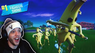 Stream Sniping Fortnite Fashion Shows with a Banana Army! (so funny)