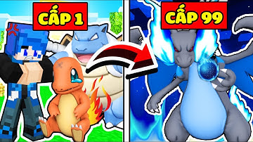JACK EM BÉ RỒNG LỬA CẤP 1 TIẾN HÓA THÀNH RỒNG LỬA MEGA X CẤP 99 TRONG MINECRAFT*POKEMON CHARIZAH