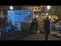 University of chicago police begin to clear out encampments protesting war on gaza