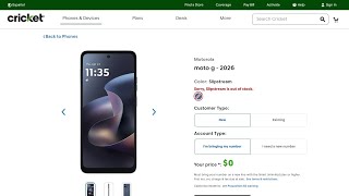 moto g 2026 FREE at Cricket Wireless? Full Deal Explained