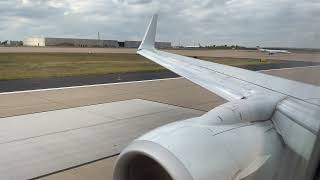 American 737-800 Dallas/Fort Worth DFW Engine Start and Takeoff