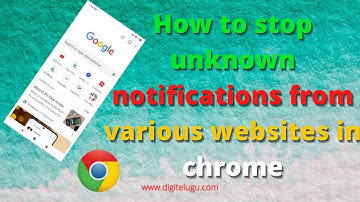 How to stop spam notifications on CHROME in telugu 2021|digitelugu