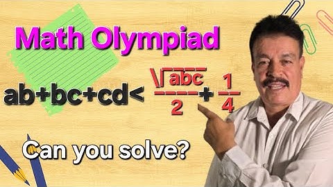 How to Solve Challenging Inequality Problems y Math Olympiad | Mathematical Olympiad