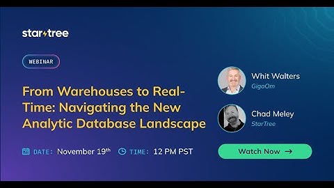 Van magazijnen naar realtime: navigeren door het nieuwe analytische databaselandschap | Webinar