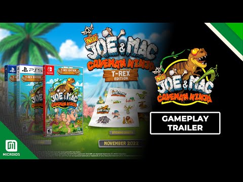 New Joe & Mac : Caveman | Gameplay Trailer NA | Mr. Nutz Studio & Microids