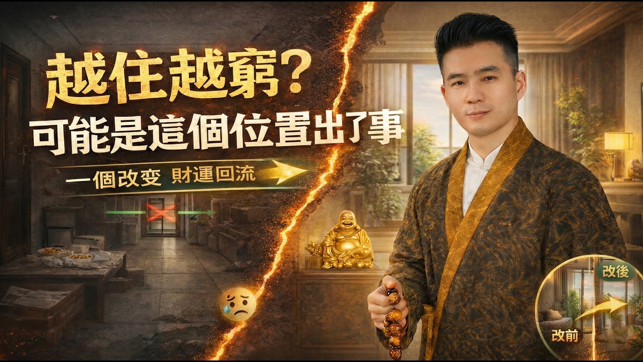 家居風水｜為什麼有些房子會讓人越住越窮？從搬進去開始就一直漏財，門、陽台、廚房這3個最關鍵，道元一次為你講清背后原因