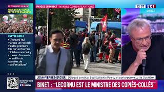 Jp Mercier Sur Lci Le Jour De La Mobilisation Le 2 Octobre