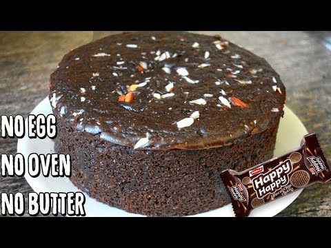 Biscuit ல எப்படி கேக் செய்வது | Happy Happy Biscuit Cake | no egg, no butter, no Oven, no maida