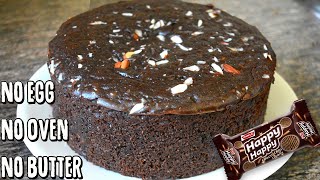 Biscuit ல எப்படி கேக் செய்வது | Happy Happy Biscuit Cake | no egg, no butter, no Oven, no maida screenshot 1