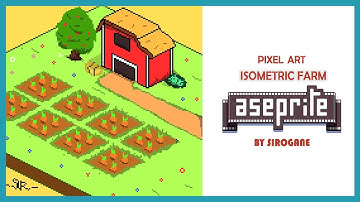 How to Draw Isometric farm in Pixel Art using Aseprite