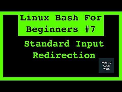 Linux Bash Tutorial 7 How To Redirect Standard Input